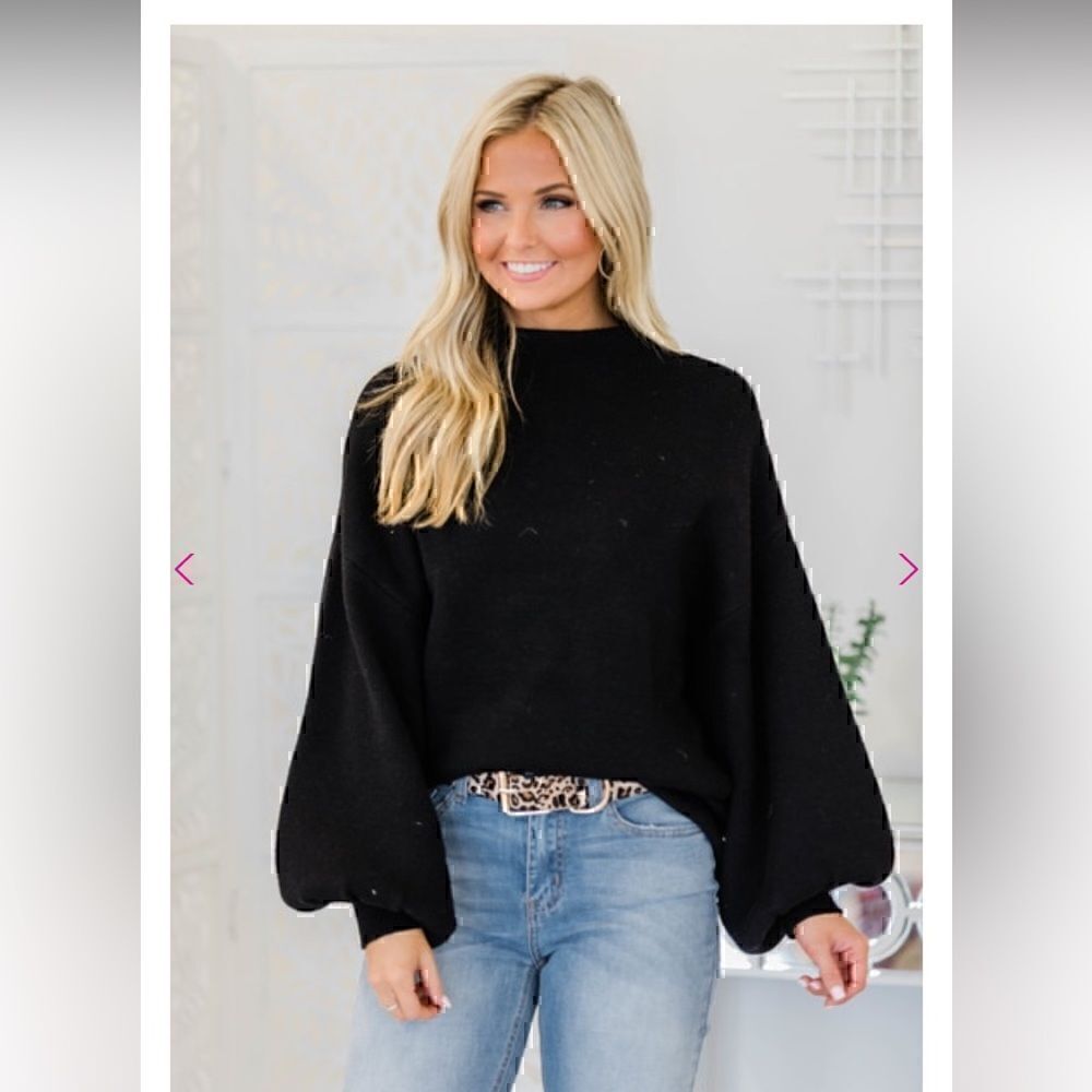 Pink Lily Boutique All My ❤️ is Yours Sweater -WHITE